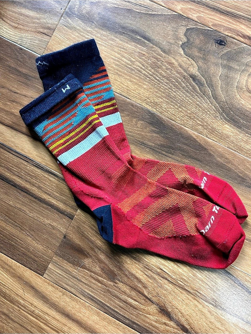 Darn Tough Striped Wool Blend Casual Socks Like New